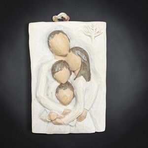 Willow Tree Family Plaque 2001 Susan Lordi DEMDACO Lifetime of Love Ornament 3x2